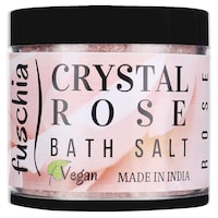 Fuschia Crystal Rose Bath Salt, 100g