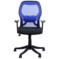 Picture of Regent Seating Collection Matrix Low Back Mesh Chair, Blue & Black