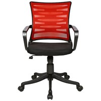 Picture of Regent Seating Collection Zig Zag Mesh Chair, Red & Black