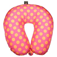 Picture of Lushomes Digital Printed Neck Pillow, Pink and Orange