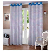 Picture of Lushomes Diamond Printed Door Curtains, 54 x 90 inches