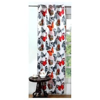 Picture of Lushomes Digital Butterfly Graffiti Blackout Long Door Curtain, 54x108 inch