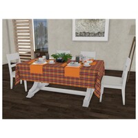 Picture of Lushomes Pristine Check Gingham Dinning 6 Seater Rectangle Table Cloth