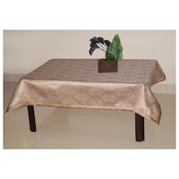 Picture of Lushomes 1 Selfdesign Jaquard Centre Table Cloth, Beige