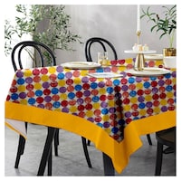 Picture of Lushomes 6 Seater Small Titac Printed Table Cloth, Multicolour
