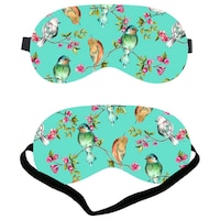 Lushomes Birds Sleep Eye Mask with Zipper on the Top, Multicolor