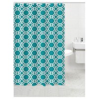 Lushomes Honeycomb Digital Printed Bathroom Shower Curtains, 71 x 78 inches