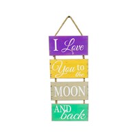 Ling Wei Starnearby Easter Wooden Wall Hanging Plaques