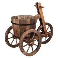 Picture of Lingwei Tricycle-Shaped Wooden Flower Pot 70.5 X 61.5 X 34.7Cm