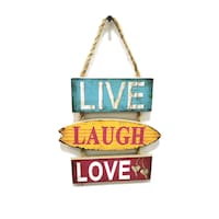 Picture of Hanging Rope And Wood Inkjet Hanging English Slogan On Wall A