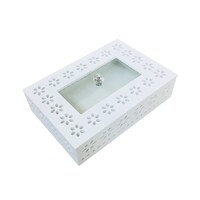 Magnificent Decorative Storage Box, Type-D, White