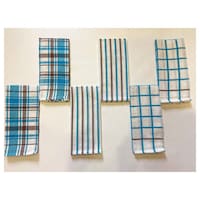 Picture of Lushomes Cotton Kitchen Tea Towels Napkins, Blue, Pack of 6