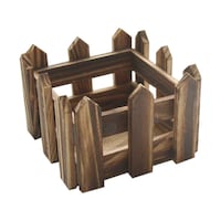 Lingwei Natural Wooden Fence For Artificial Plants