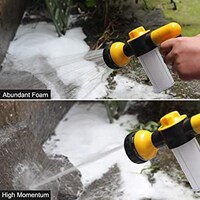 Foam Sprayer Garden Water Hose Foam Nozzle Soap Dispenser Gun, Yellow