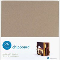 Silhouette America Chipboard, 12 x 12inch, 25 Pcs