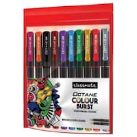 Classmate Octane Gel Pen, Colour Burst, 10-Piece