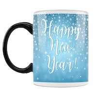 Picture of Happy New Year Printed Coffee Mug, Inside Black, 300ml