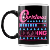 Picture of Christmas Loading Printed Coffee Mug, Inside Black, 300ml