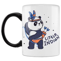 Picture of Panda Doing Archery Printed Coffee Mug, Inside Black, 300ml