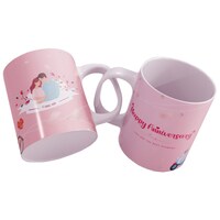 Picture of Happy Anniversary Husband and Wife Mug, Inside Red