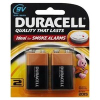 Duracell 9Vx2 Alkaline Batteries, 120 Pcs