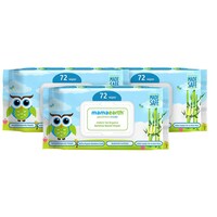 Mamaearth Organic Bamboo Based Lavender Baby Wipes Combo, 72*3