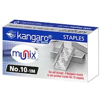 Kangaro Staples, No. 10-1M, Set of 20 Box, Silver