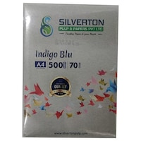 Picture of Silverton Copier Paper, Indigo-Blue, 70 GSM, A4 Size, 500-Piece, White