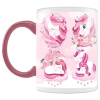 Picture of Be Unicorn Magical Unicorn Printed Coffee Mug, Inside Pink, 300ml
