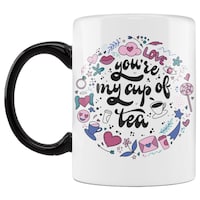 Picture of You're My Cup of Tea Printed Coffee Mug, Inside Black, 300ml