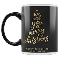 Picture of We Wish You a Merry Christmas Printed Coffee Mug, Inside Black, 300ml