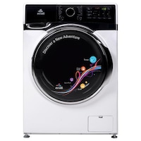 Evvoli Front Load Washing Machine, 9 Kg, White, EVWM-FDDH-914W