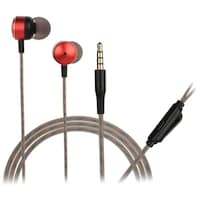Picture of Hitage MH-76 Deep Bass Metal Wired Earphone Headset, Red