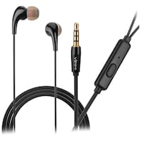Vippo VHP-315 High Bass Wired Earphone for All Android & iOS, Black
