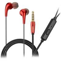 Vippo VHP-315 High Bass Wired Earphone for All Android & iOS, Red