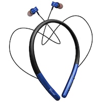 Hitage Music & Waves Wireless Bluetooth Neckband With Mic NBT 6767, Blue