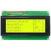 Graylogix LCD Display Module, 20 x 4, Green