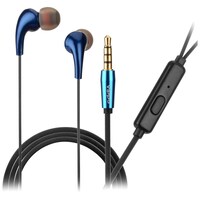 Vippo VHP-315 High Bass Wired Earphone for All Android & iOS, Blue