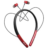 Picture of Hitage Music & Waves Wireless Bluetooth Neckband With Mic NBT 6767, Red