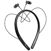 Picture of Hitage Music & Waves Wireless Bluetooth Neckband With Mic NBT 6767, Black