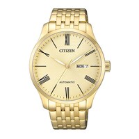 Citizen Gold Dial Stainless Steel Band Men's Watch - NH8352-53P