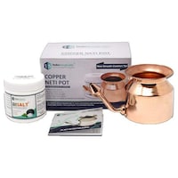 Picture of IndoSurgicals Jala Neti Copper Pot with Neti Salt Plus, 385g