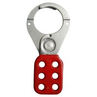 KRM Vinyl Molded coated Hasp, Red, Premier-Jaw