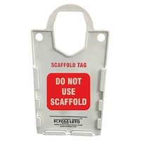 KRM Loto 10-Piece Do Not Use Scaffold Tag Holder, Large