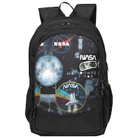 Picture of AUXTER DELUXE NASA Casual Backpack Bag with Laptop Compartment, Black