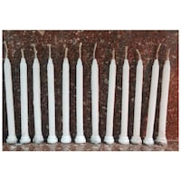 Picture of Elegant Luxury Candles Plain, White, Pack of 12
