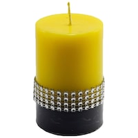 Picture of Elegant Luxury Pillar Candle, Yellow