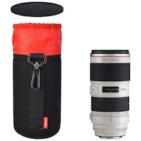 Techlife Caden Neoprene Lens Pouch Bag for DSLR Camera, Black, XL