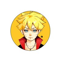 Picture of BP Anime Naruto Potrait Printed Round Pin Badge, Large