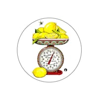 Picture of BP Lemons Printed Round Pin Badge, Large